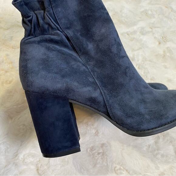 Arturo Chiang Rakel Block Heel Zip Ankle Bootie Women’s 9.5 Gathered Heel Boot - Picture 7 of 15